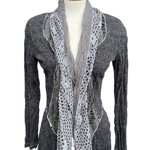 Grey Top with Long Sleeves